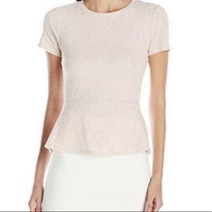 BCBGMaxAzria Ramona Peplum Top
